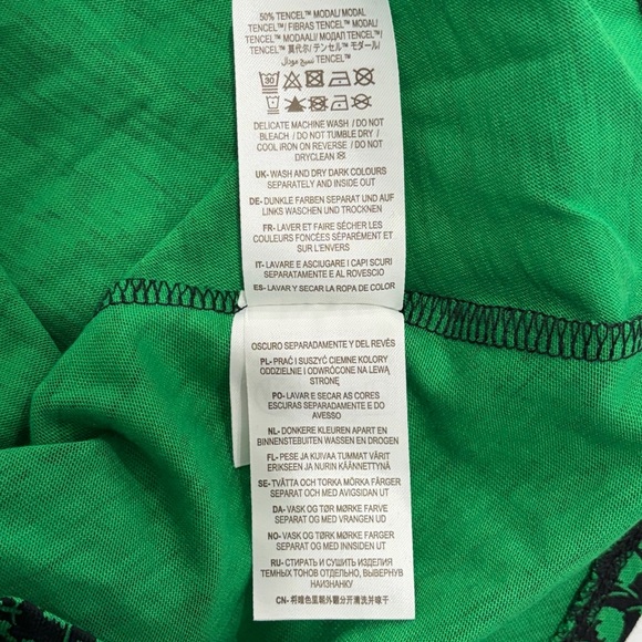 Boden Bee Tulip Sprig Button Front Jersey Mini Dress - Picture 9 of 9